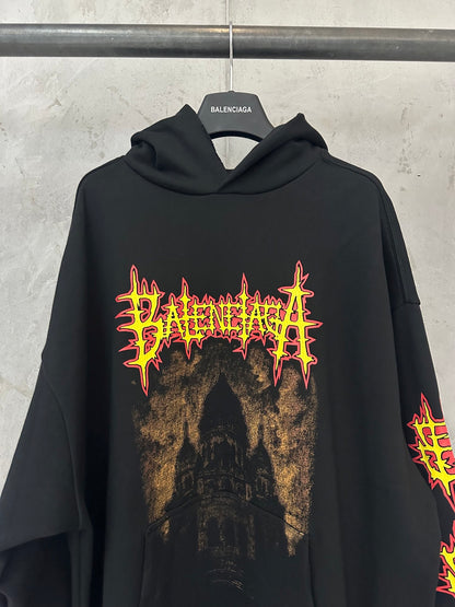 Balenciaga sacré cœur mid-length hoodie