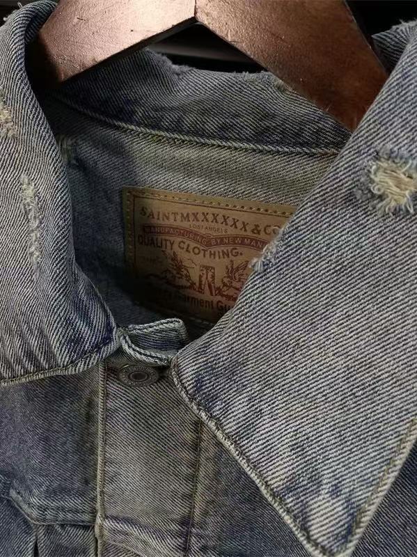 SAINT Mxxxxxx BJ_DENIM JACKET/DAMAGE