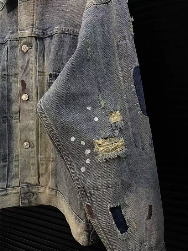 SAINT Mxxxxxx BJ_DENIM JACKET/DAMAGE