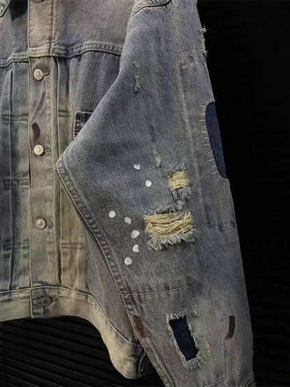 SAINT Mxxxxxx BJ_DENIM JACKET/DAMAGE