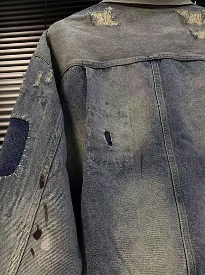 SAINT Mxxxxxx BJ_DENIM JACKET/DAMAGE