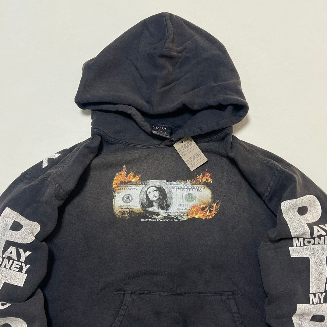 SAINT Mxxxxxx PTP_HOODIE/BRND MONEY/BLACK