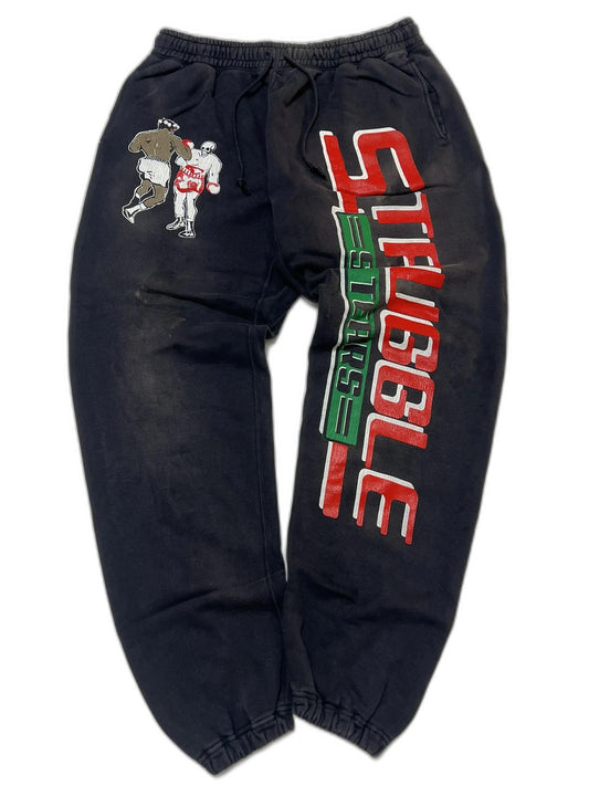 SAINT Mxxxxxx x Denim Tears 24SS Swt Pnts Struggle "Black"