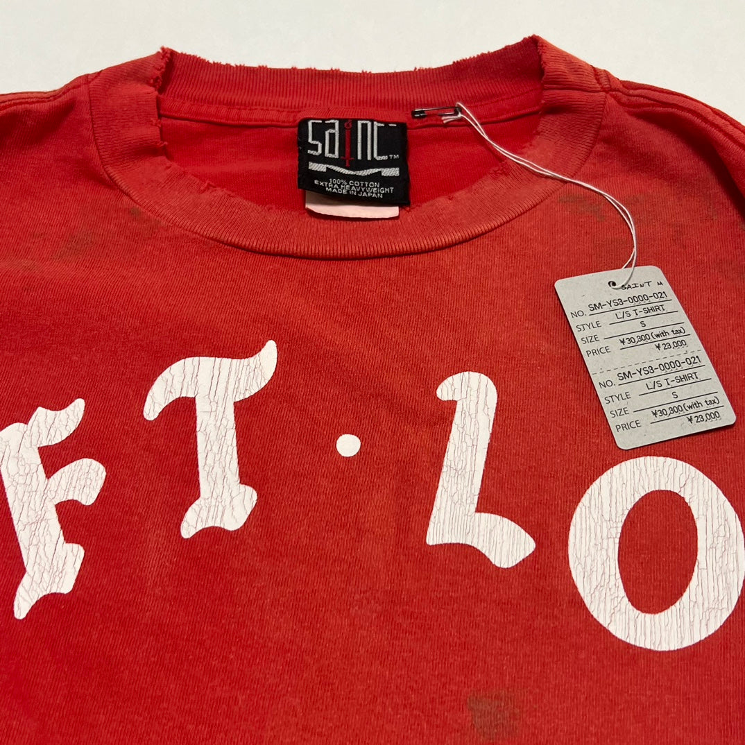 SAINT Mxxxxxx 24SS LS Tee / Soft Love "Red"