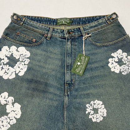 DENIM TEARS x LEVI'S Dirty Wash Wreath Short "Light Wash"