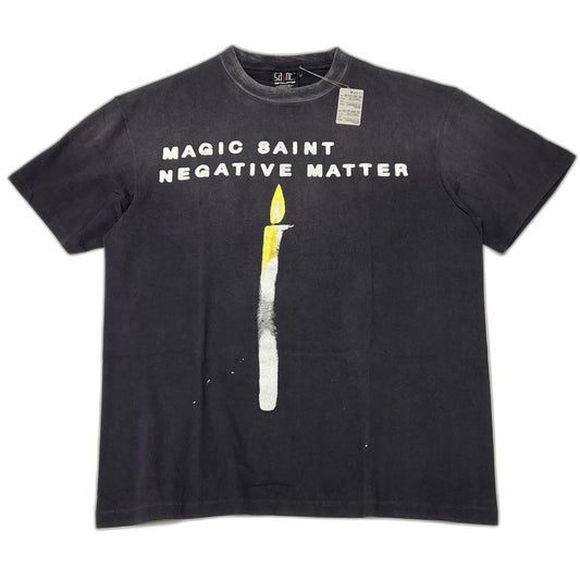 SAINT Mxxxxxx TEE/CANDLE / BLACK