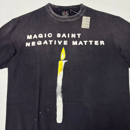 SAINT Mxxxxxx TEE/CANDLE / BLACK