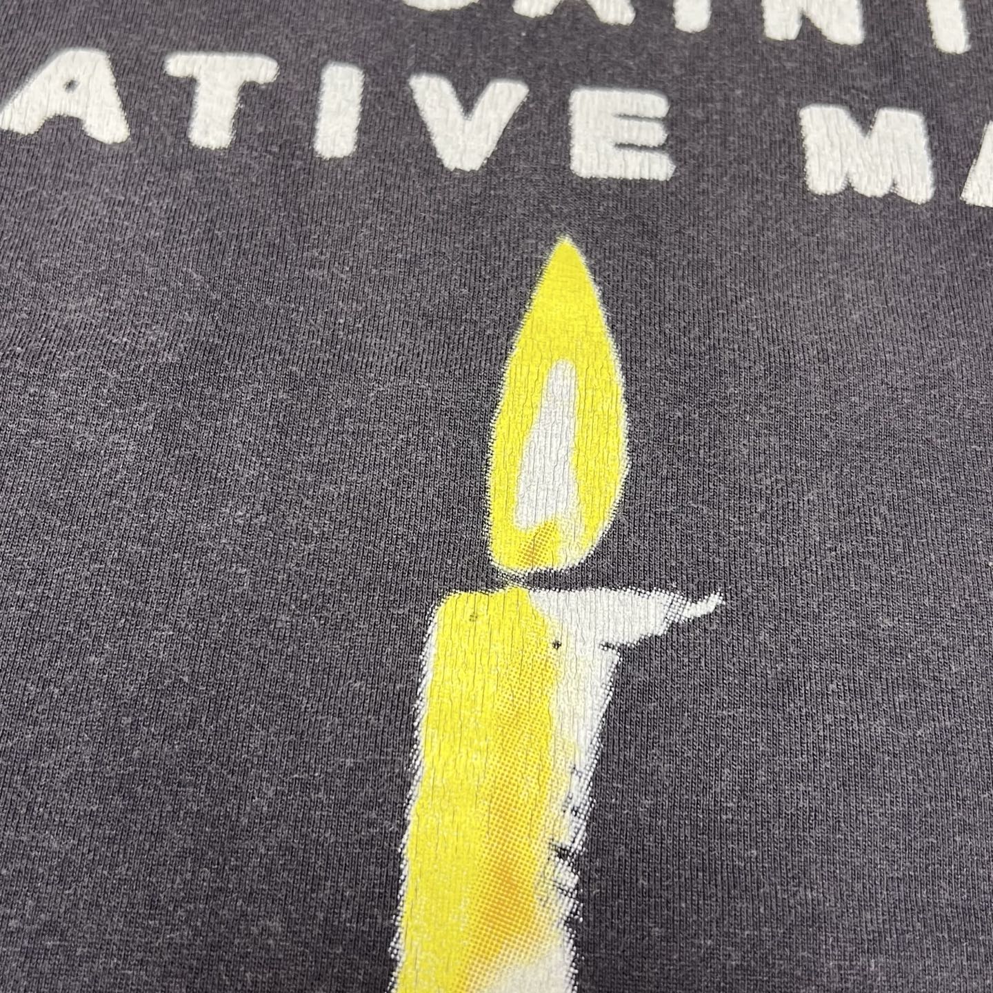 SAINT Mxxxxxx TEE/CANDLE / BLACK