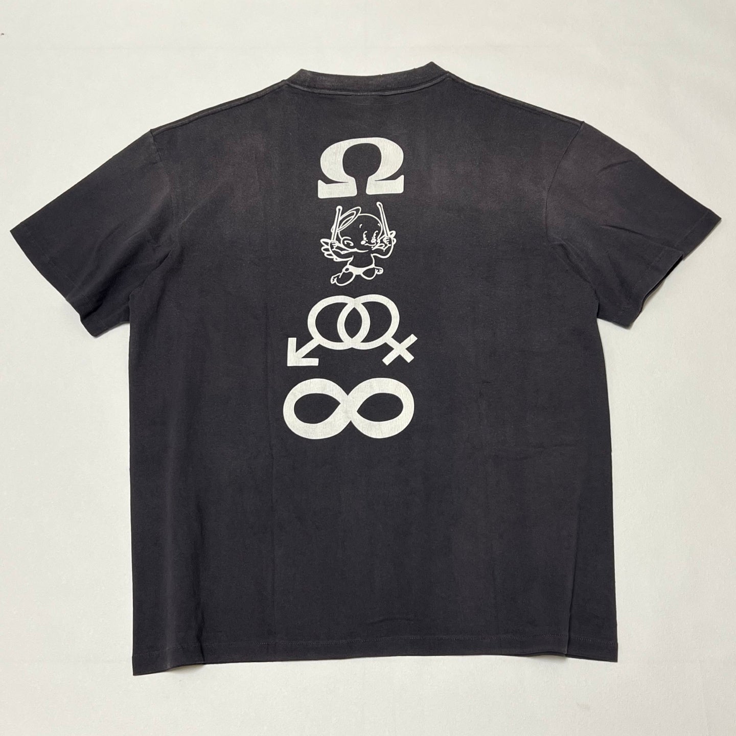 SAINT Mxxxxxx TEE/CANDLE / BLACK