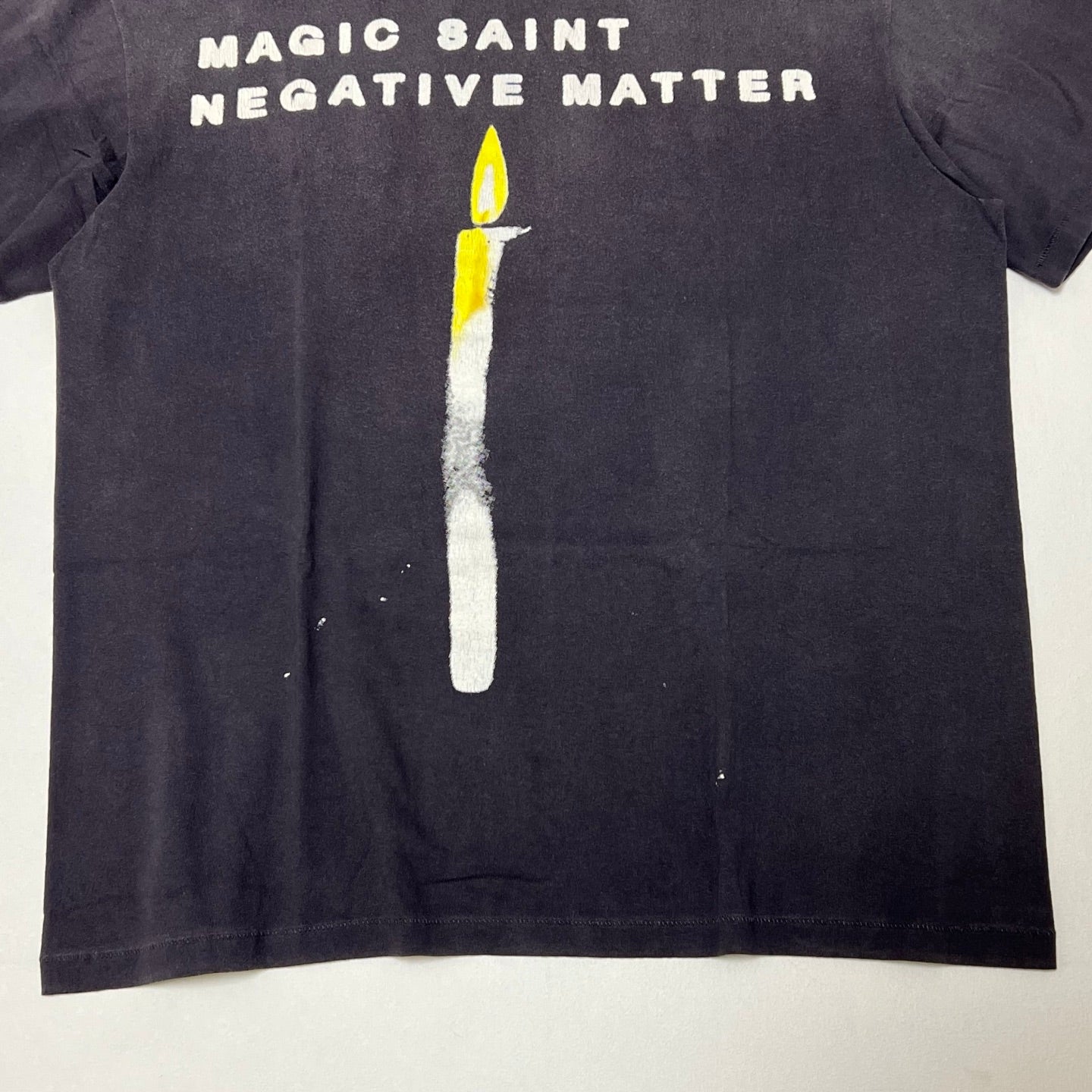 SAINT Mxxxxxx TEE/CANDLE / BLACK