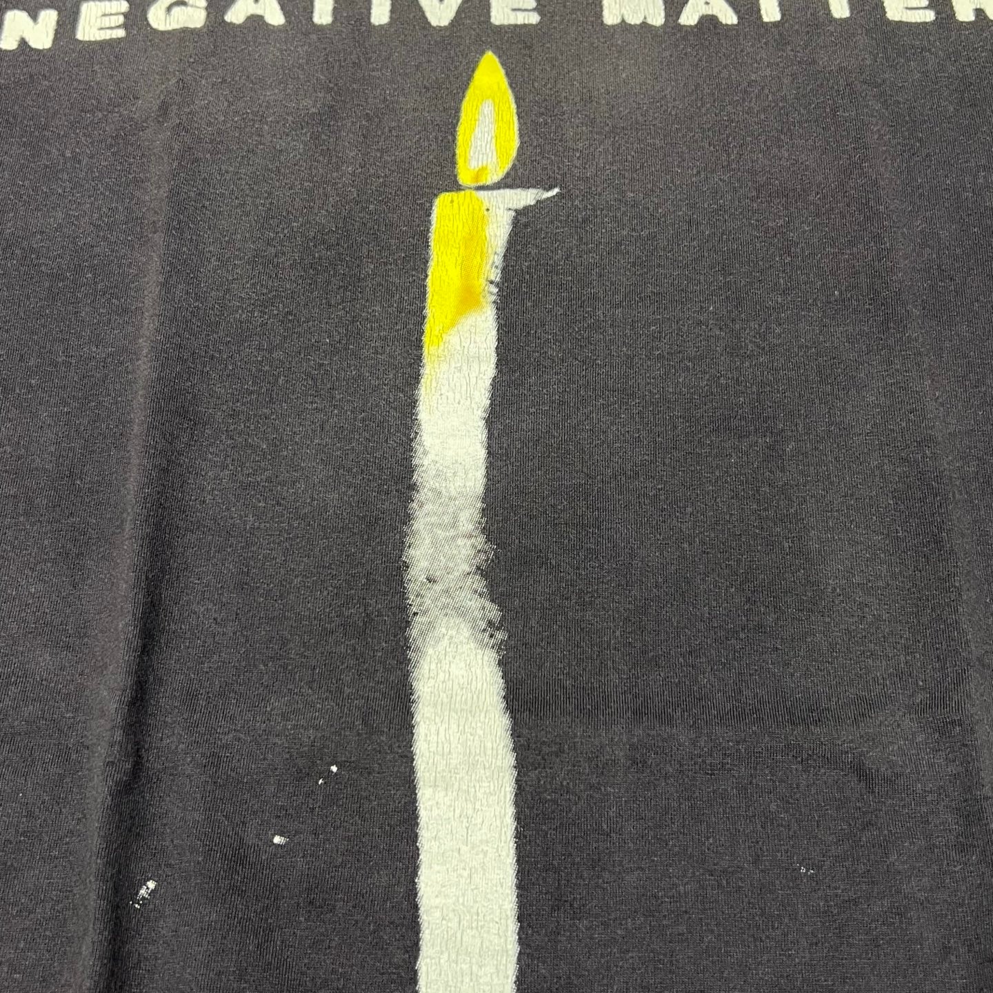 SAINT Mxxxxxx TEE/CANDLE / BLACK