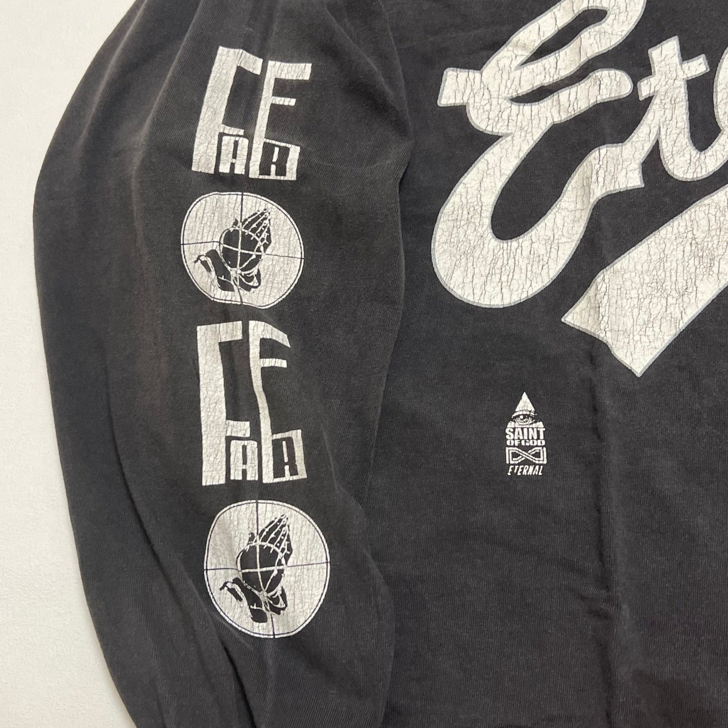 SAINT Mxxxxxx x FEAR OF GOD LS Tee "Black"
