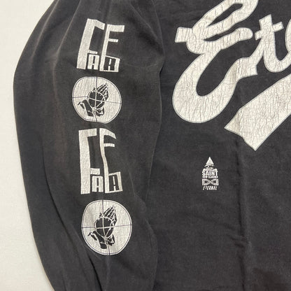 SAINT Mxxxxxx x FEAR OF GOD LS Tee "Black"