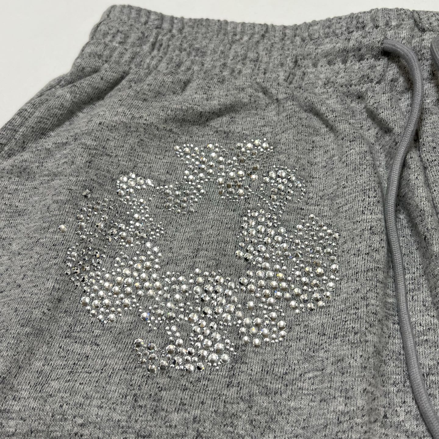 Denim Tears Cashmere Swarovski Cotton Wreath Shorts 'Black'