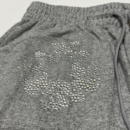 Denim Tears Cashmere Swarovski Cotton Wreath Shorts 'Black'