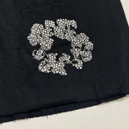 Denim Tears Cashmere Swarovski Cotton Wreath Shorts 'Black'