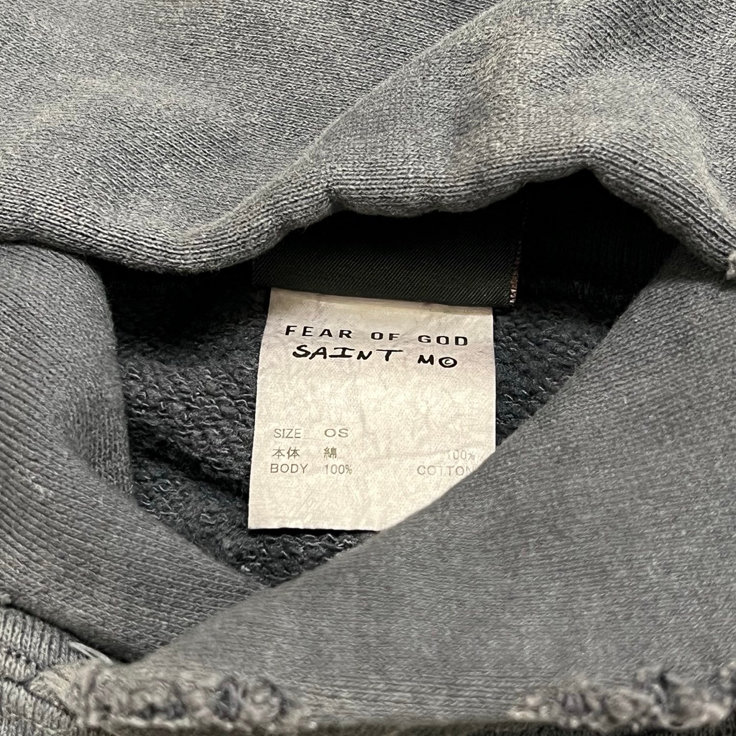 SAINT Mxxxxxx × FEAR OF GOD HOODIE