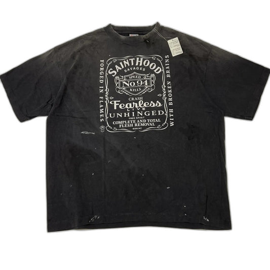 SAINT Mxxxxxx x NEIGHBORHOOD SS Tee STHD.FEARLESS "Black" 25119SMN-CSM03S /