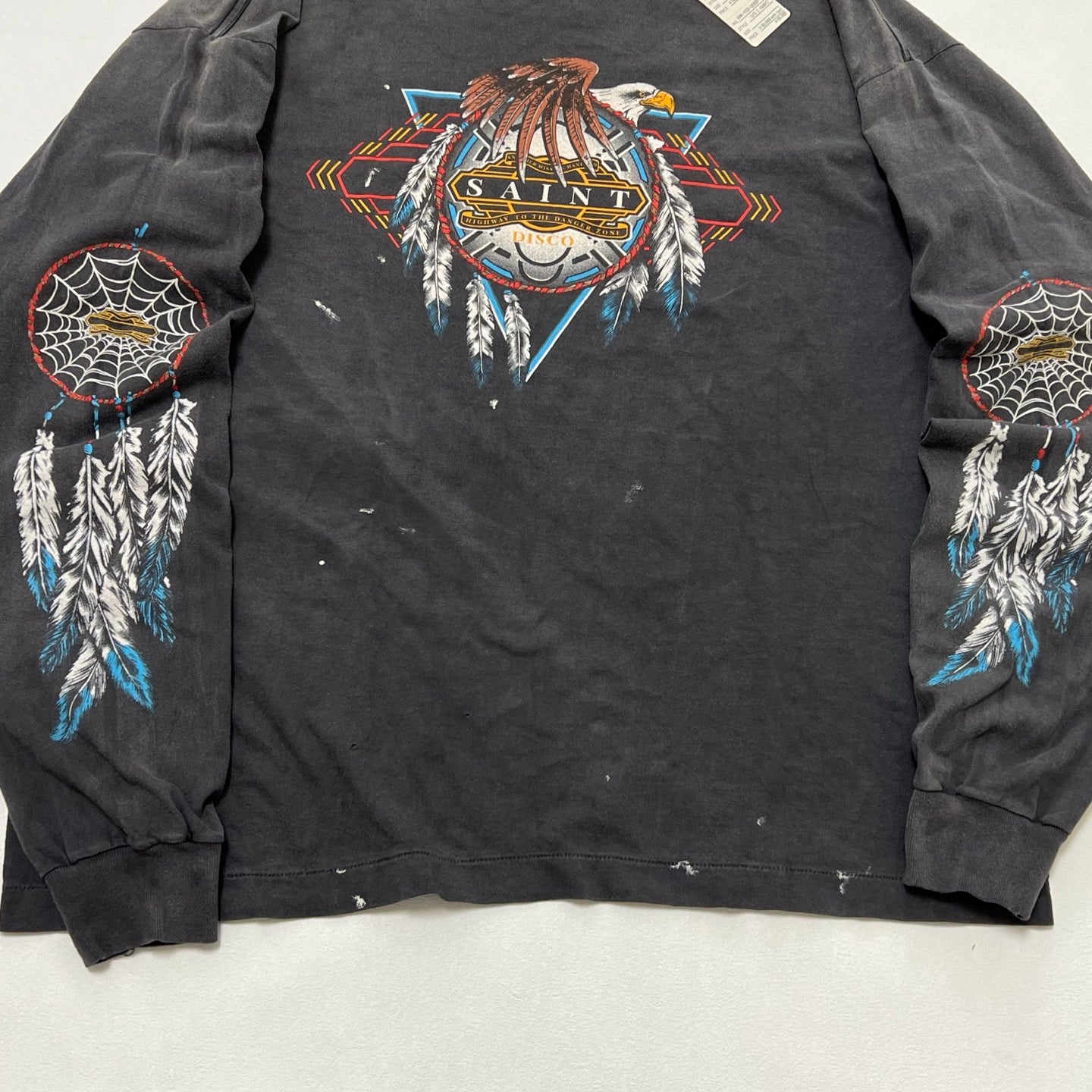 SAINT Mxxxxxx × TEFLON DISCO L/S TEE SAINT DISCO SAINT DISCO