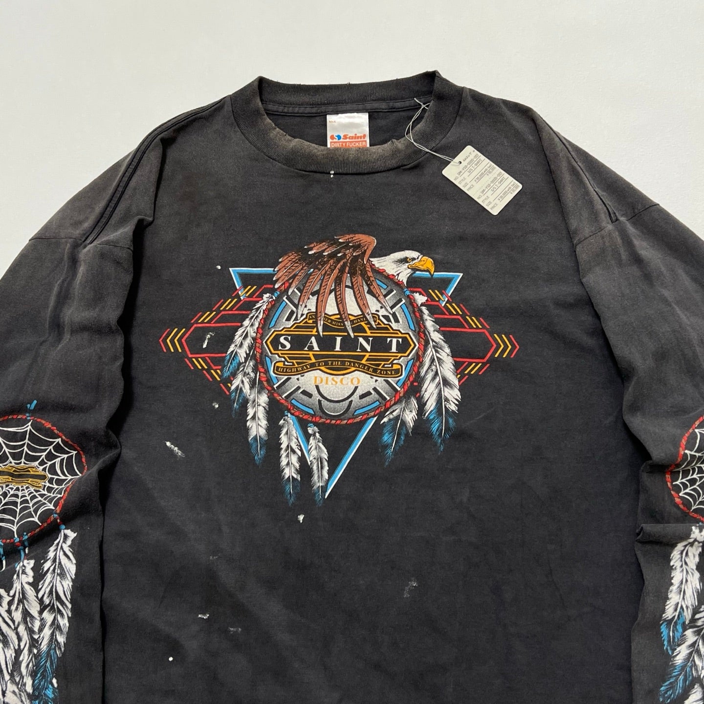 SAINT Mxxxxxx × TEFLON DISCO L/S TEE SAINT DISCO SAINT DISCO