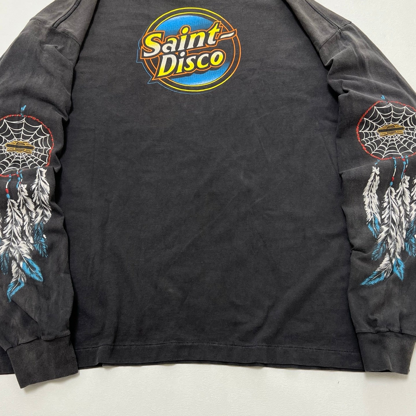 SAINT Mxxxxxx × TEFLON DISCO L/S TEE SAINT DISCO SAINT DISCO