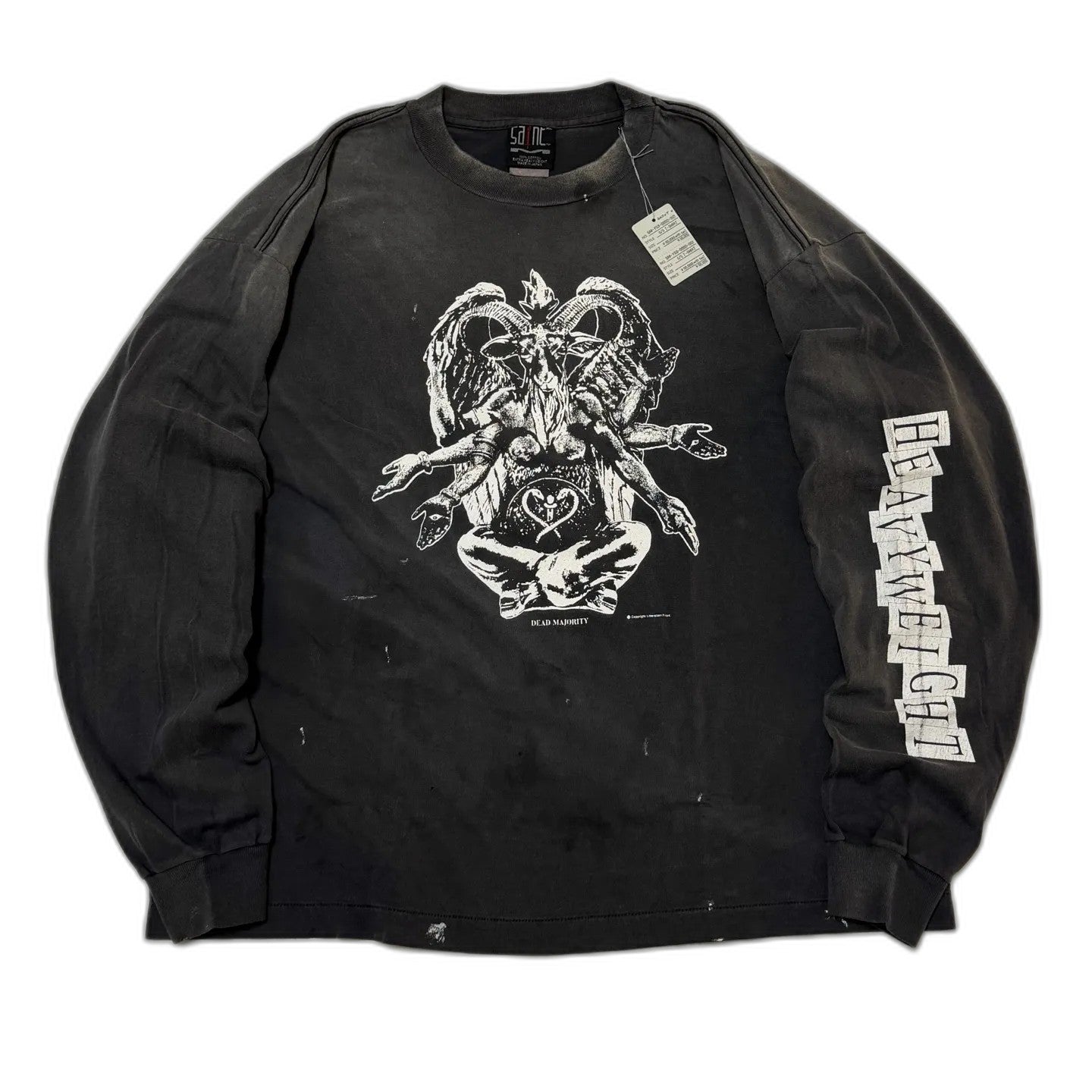 SAINT Mxxxxxx LS TEE/HEAVY WEIGHT/BLACK
