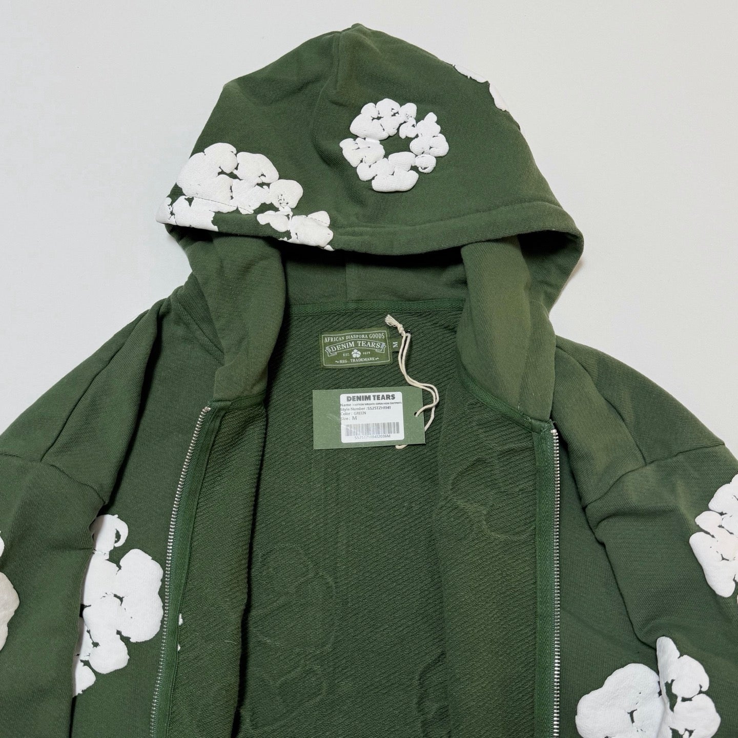 Denim Tears Cotton Wreath Zip Hoodie