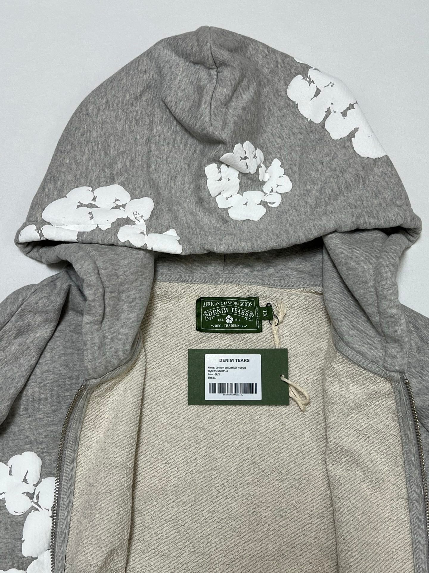 Denim Tears Cotton Wreath Zip Hoodie