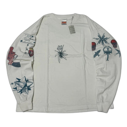 SAINT Mxxxxxx  Saint Michael/DW_LS TEE/TATTOO/WHITE