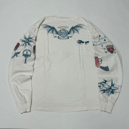 SAINT Mxxxxxx  Saint Michael/DW_LS TEE/TATTOO/WHITE