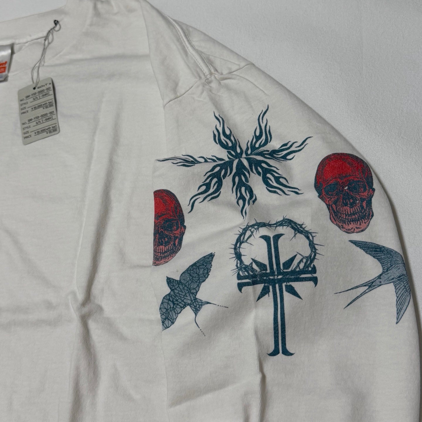 SAINT Mxxxxxx  Saint Michael/DW_LS TEE/TATTOO/WHITE