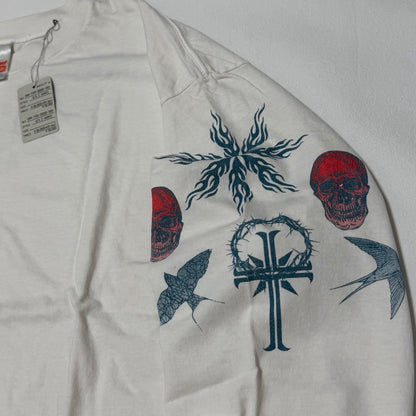 SAINT Mxxxxxx  Saint Michael/DW_LS TEE/TATTOO/WHITE
