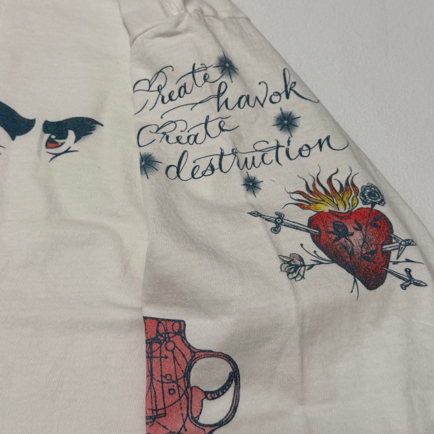 SAINT Mxxxxxx  Saint Michael/DW_LS TEE/TATTOO/WHITE