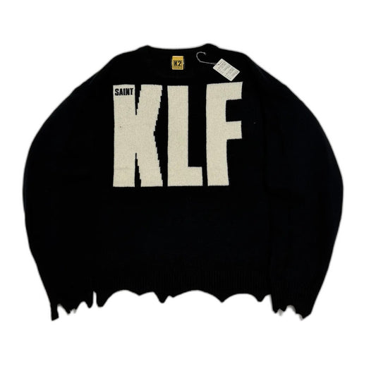SAINT Mxxxxxx KLF CREW NECK KNIT/KLF/BLACK