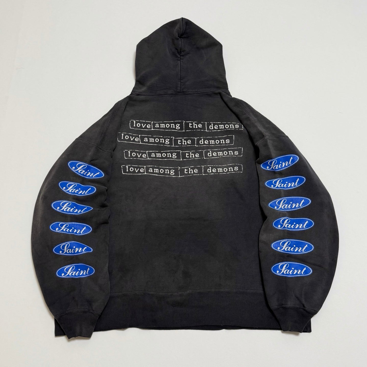 SAINT MXXXXXX HOODIE/LOVE AMONG/BLACK