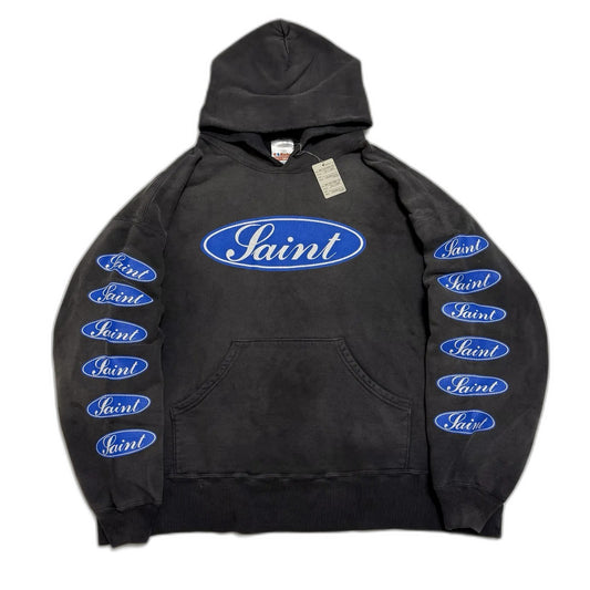 SAINT MXXXXXX HOODIE/LOVE AMONG/BLACK