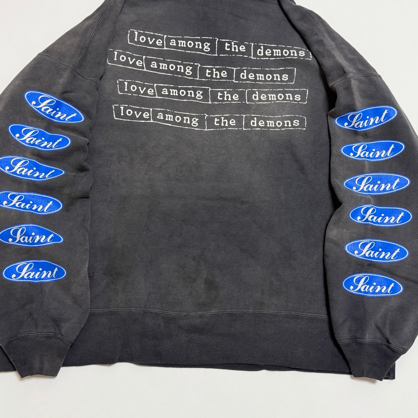 SAINT MXXXXXX HOODIE/LOVE AMONG/BLACK