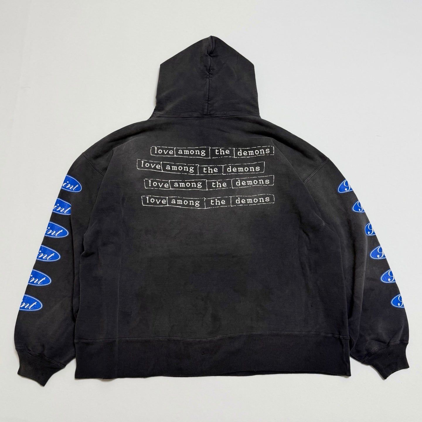 SAINT MXXXXXX HOODIE/LOVE AMONG/BLACK