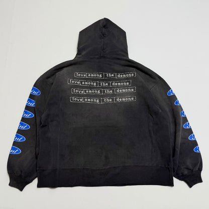 SAINT MXXXXXX HOODIE/LOVE AMONG/BLACK
