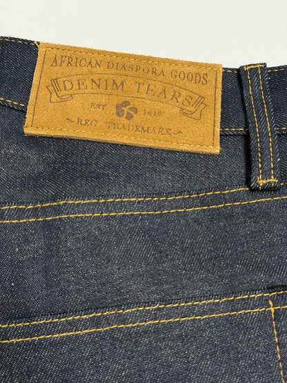 DENIM TEARS / BAGGY COTTON WREATH DENIM PANT