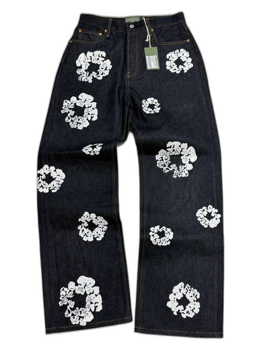 DENIM TEARS / BAGGY COTTON WREATH DENIM PANT