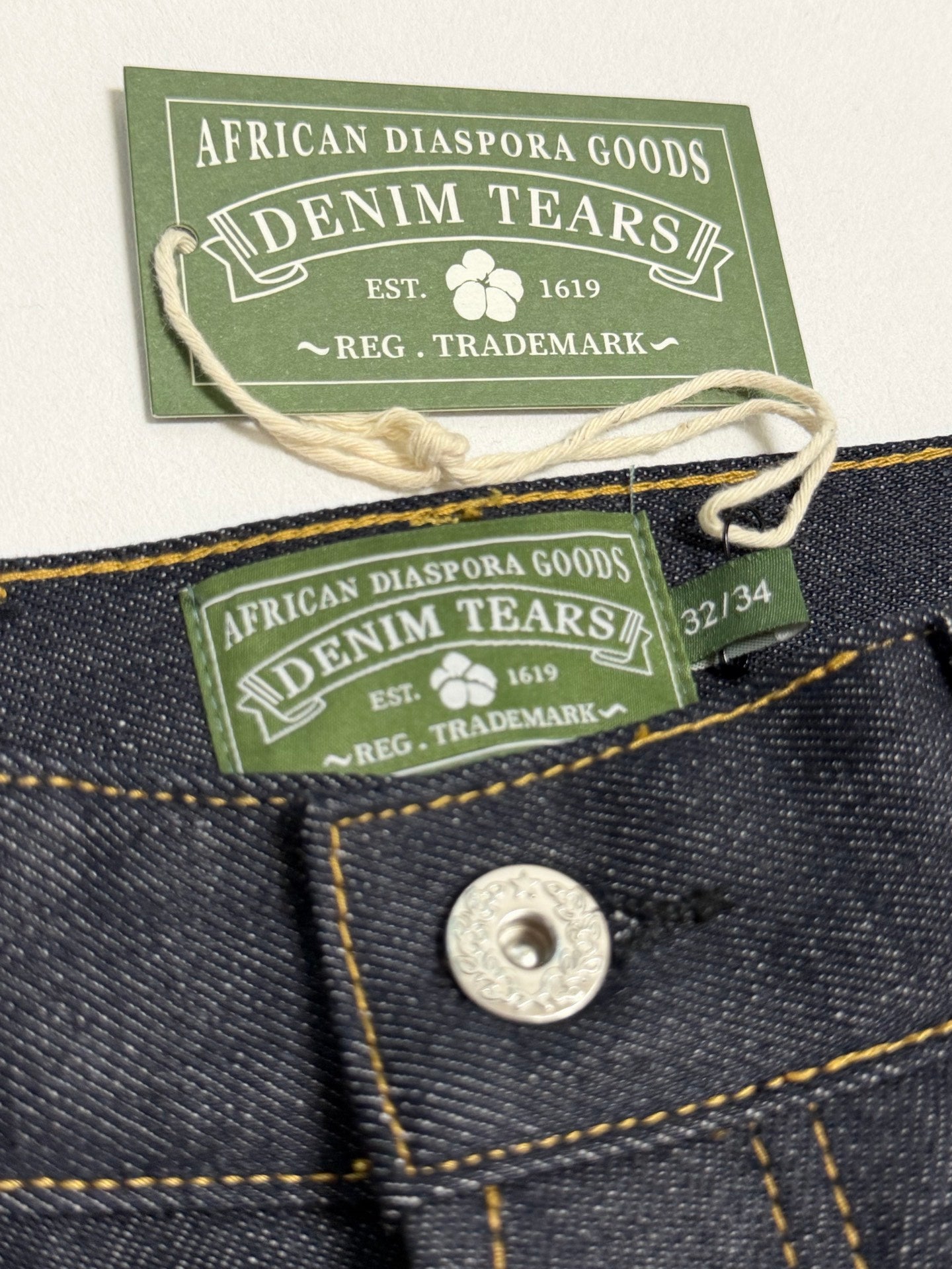 DENIM TEARS / BAGGY COTTON WREATH DENIM PANT