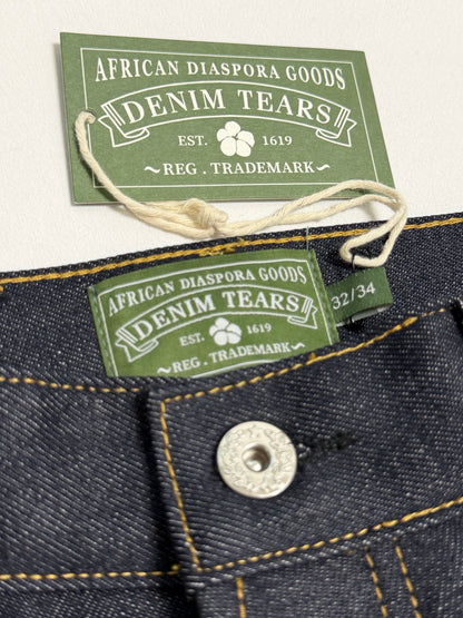 DENIM TEARS / BAGGY COTTON WREATH DENIM PANT