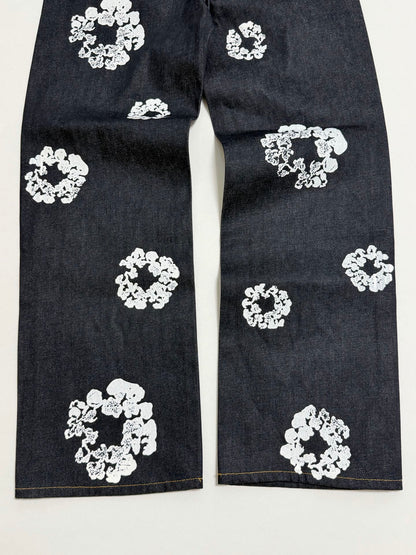 DENIM TEARS / BAGGY COTTON WREATH DENIM PANT