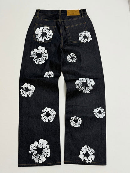 DENIM TEARS / BAGGY COTTON WREATH DENIM PANT