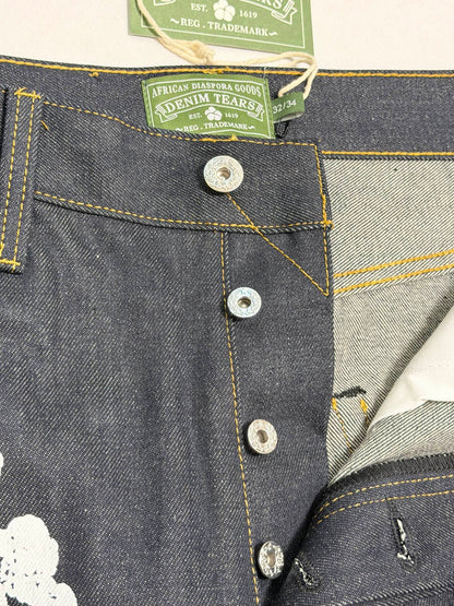 DENIM TEARS / BAGGY COTTON WREATH DENIM PANT