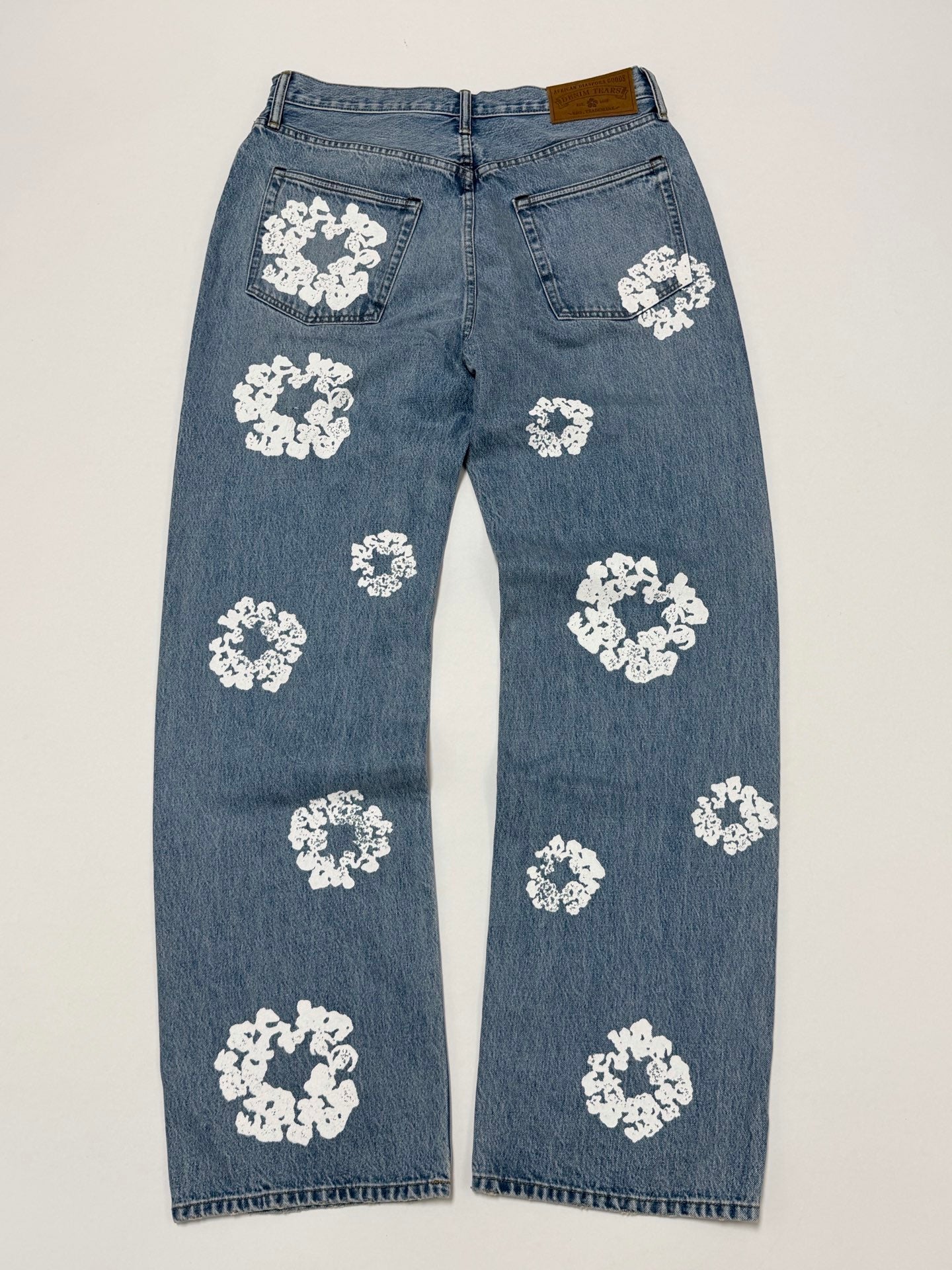 DENIM TEARS / BAGGY COTTON WREATH DENIM PANT