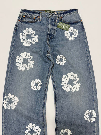 DENIM TEARS / BAGGY COTTON WREATH DENIM PANT