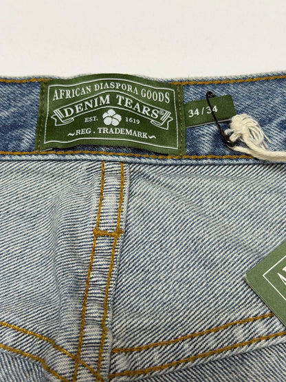 DENIM TEARS / BAGGY COTTON WREATH DENIM PANT