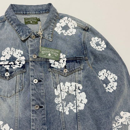 DENIM TEARS Cotton Wreath Denim Jacket